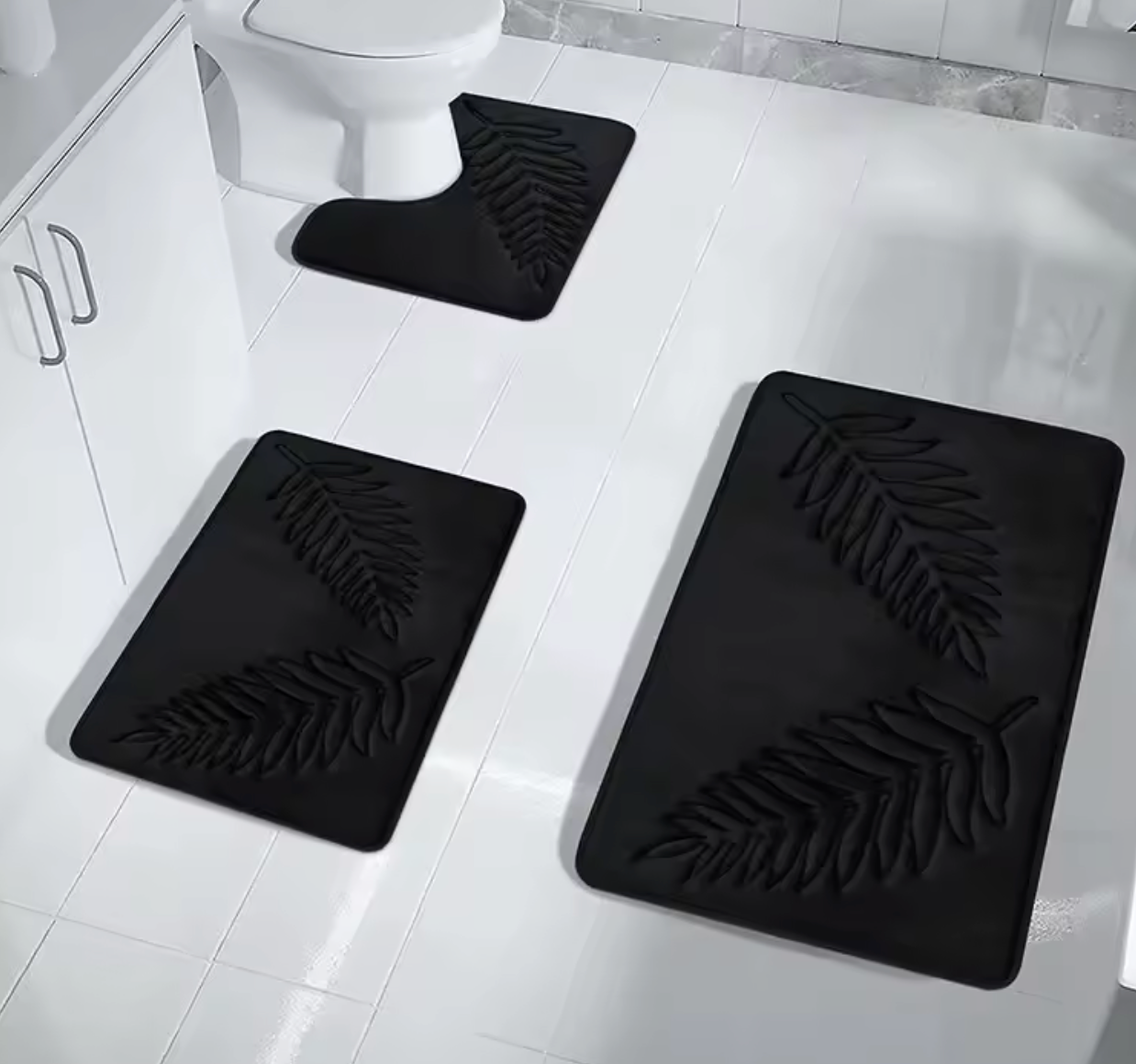 LOT DE 3 TAPIS DE SALLE BAIN ACQUAGUARD